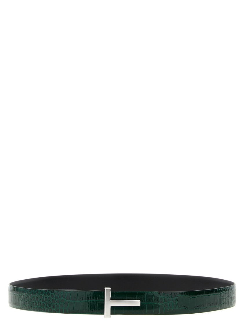 Tom Ford Reversible Crocodile Leather Belt