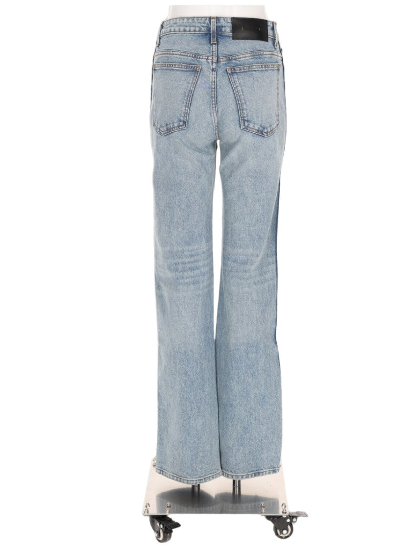 Khaite Danielle Mid-Rise Straight-Leg Jeans