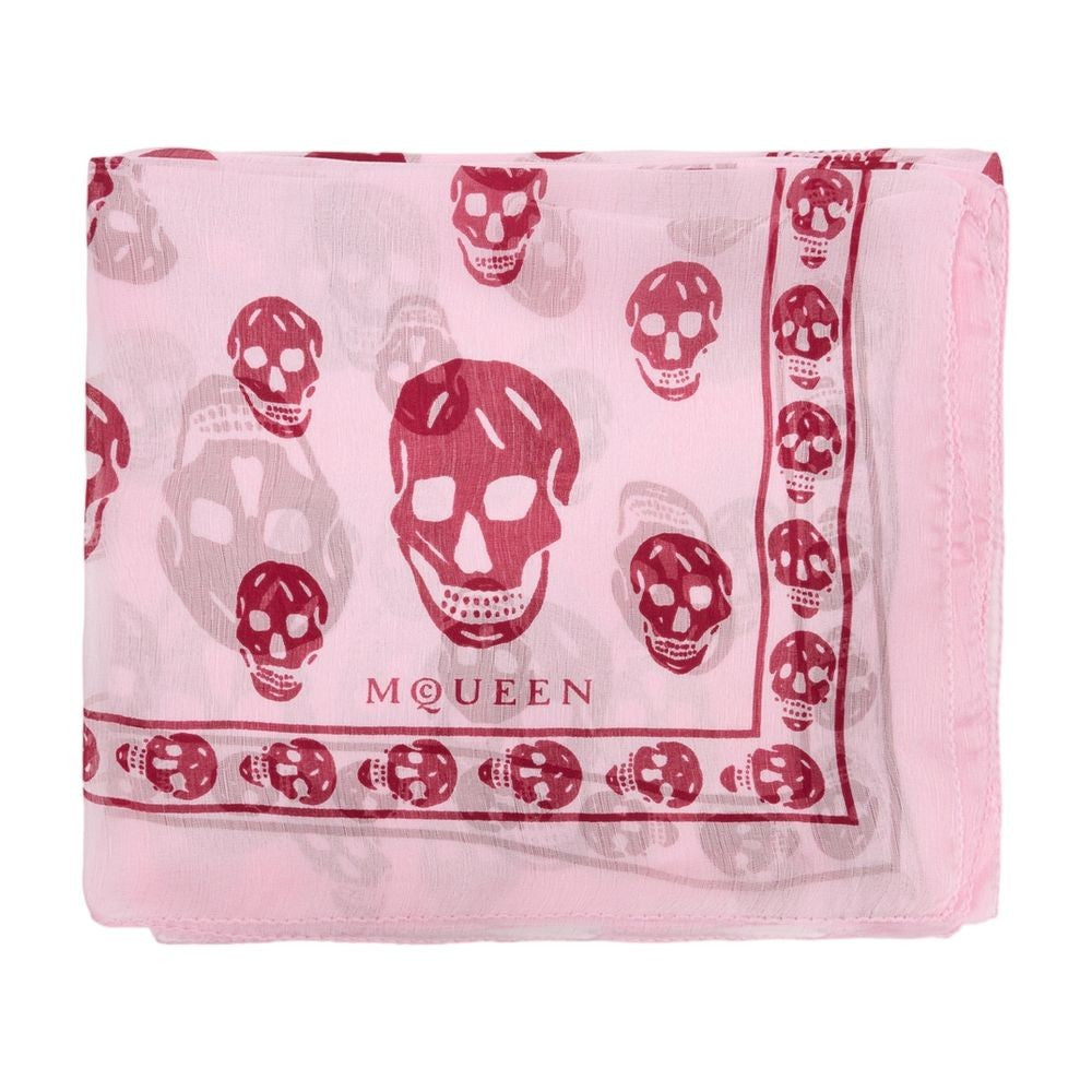 Alexander Mcqueen Ca Skull Scarf - Alexander Mcqueen - Silk - Pink