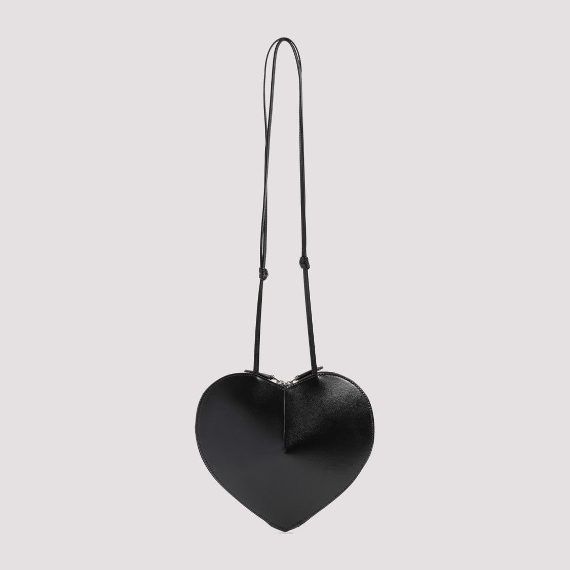 Alaïa Heart-Shaped Black Leather Shoulder Bag