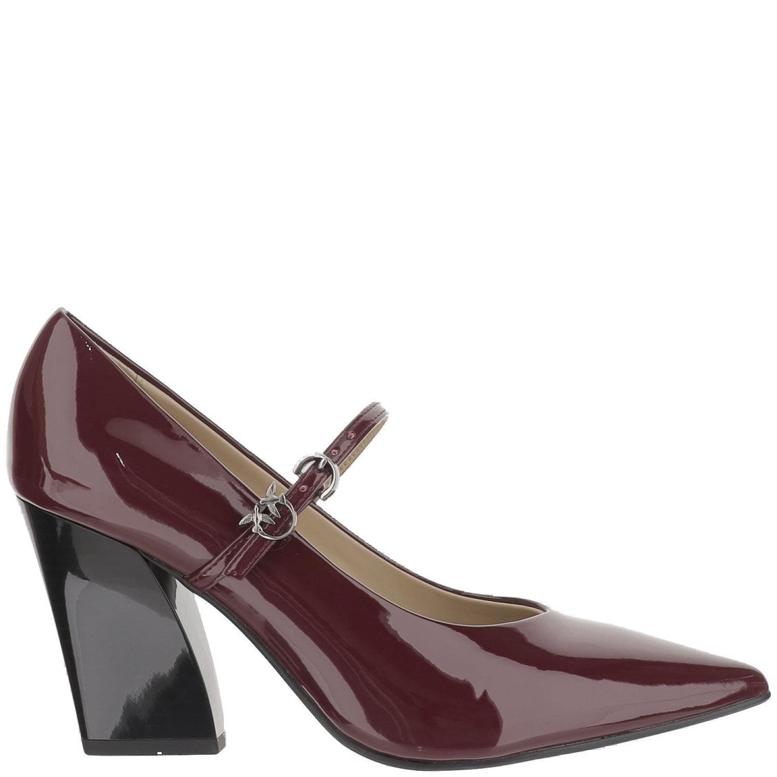 Pinko Pointed Toe Shiny Leather Pumps