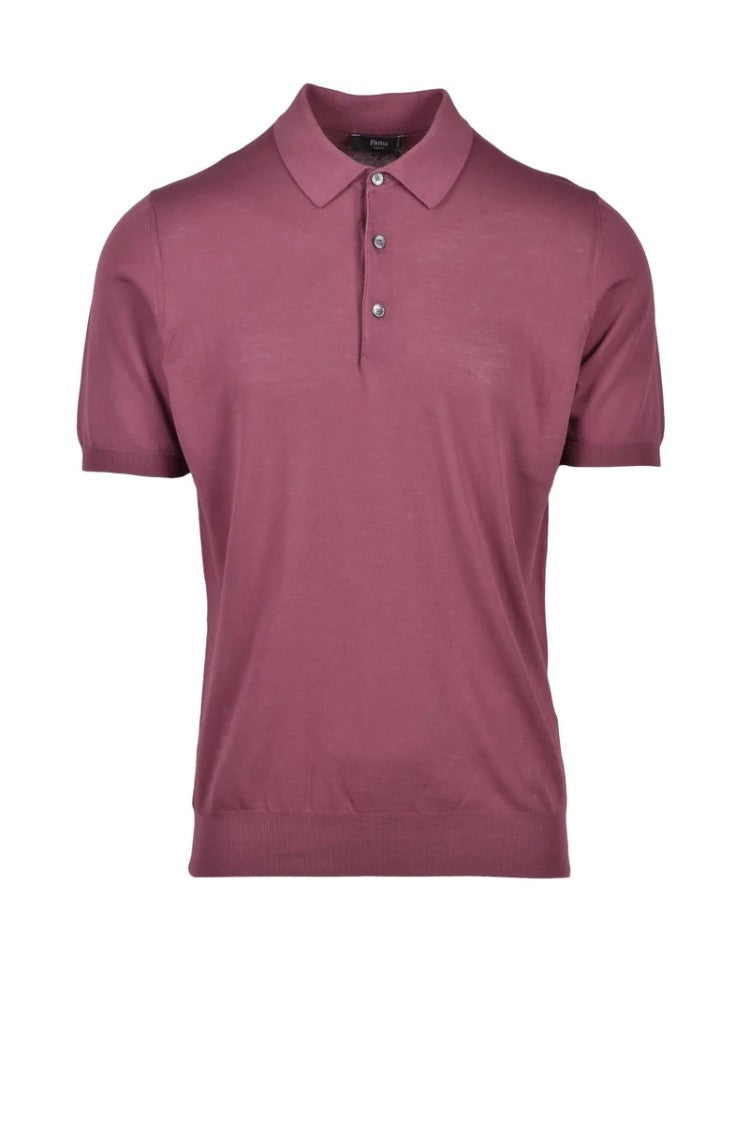 Fama Old Rose Traditional Cotton Polo Shirt