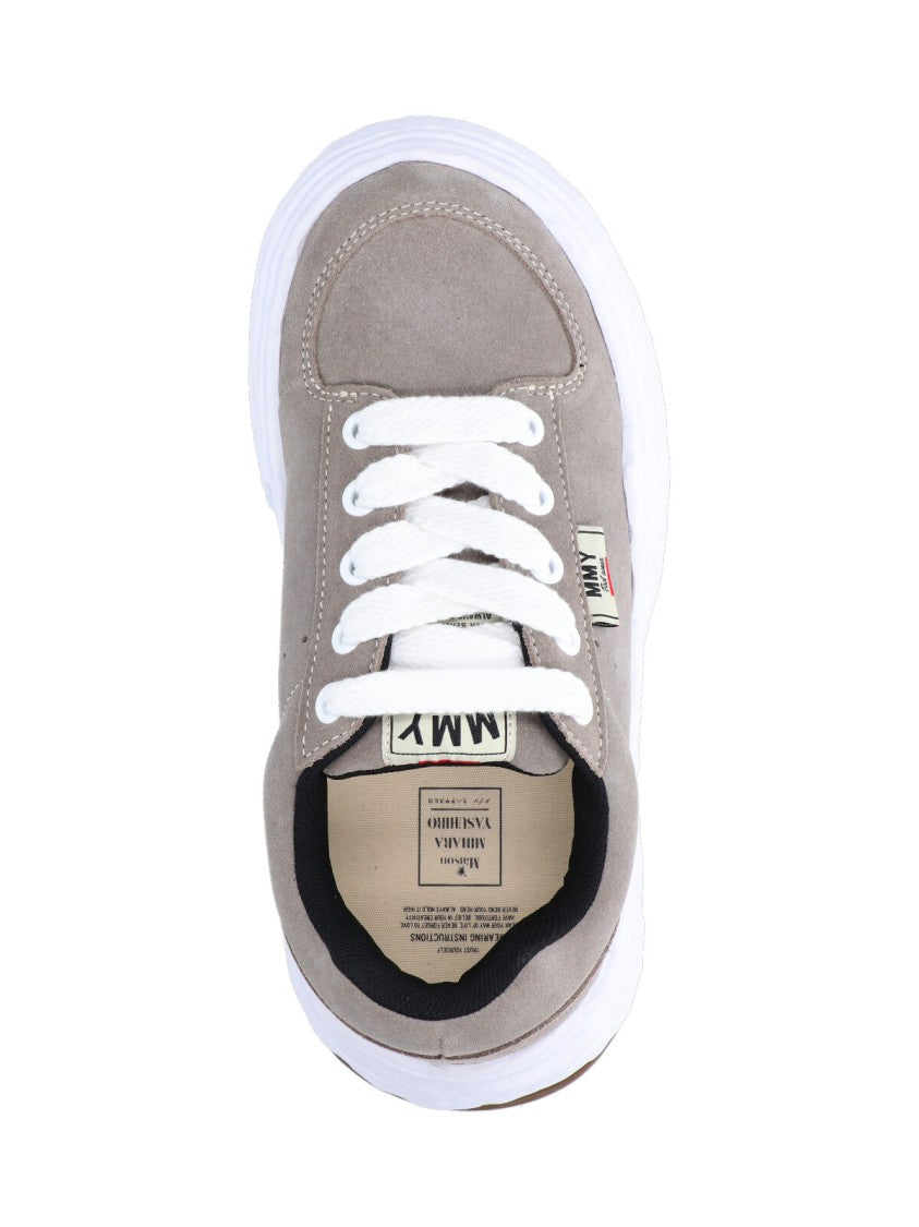 Maison Mihara Yasuhiro Low-Top Sneakers In Grey Calf Leather
