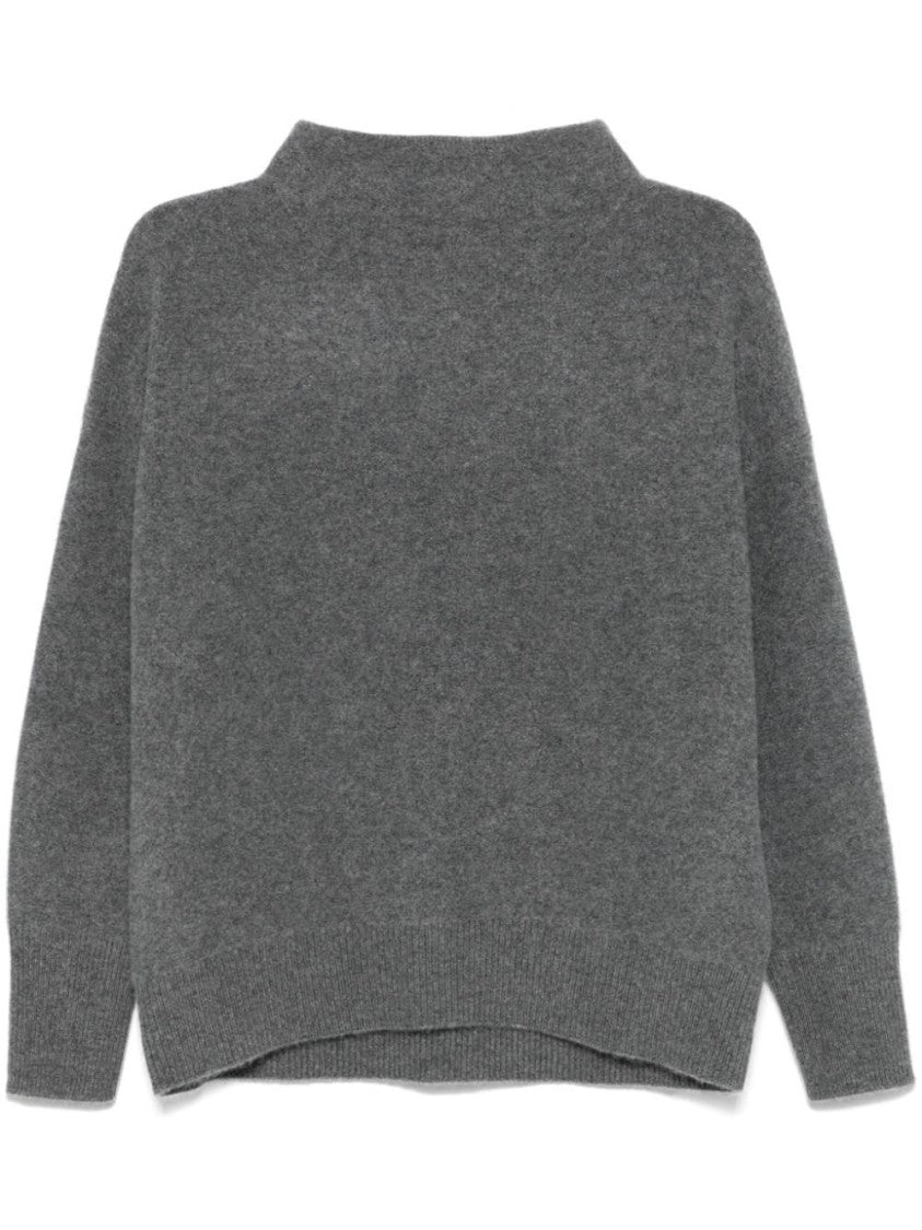 Vince Boiled Cashmere Funnel Neck Pullover