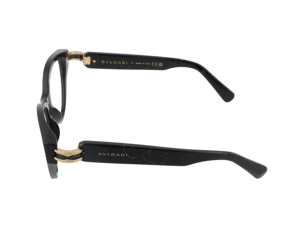 Bulgari Bv50045i Black Rectangular Frame Glasses