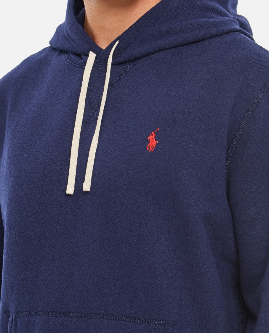 Polo Ralph Lauren Drawstring Hood Sweatshirt With V-Shaped Insert