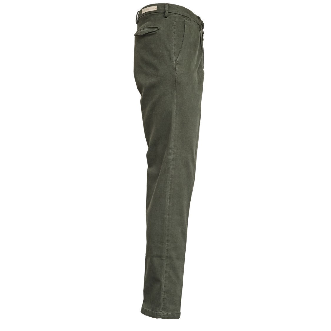 Briglia Military Green Tencel Easy Fit Trousers