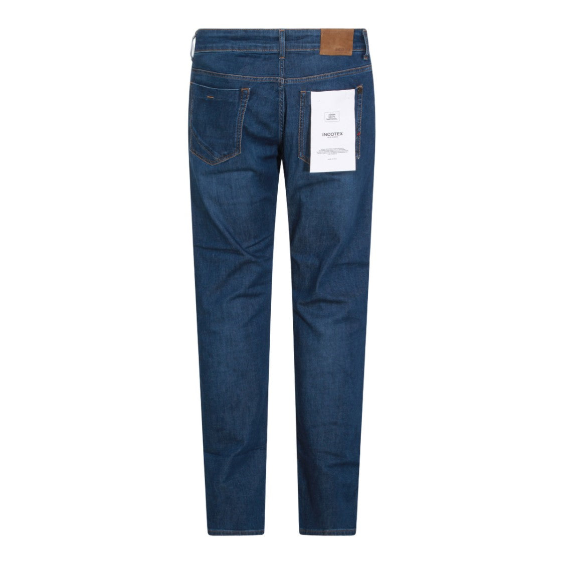 Incotex Blue Division Straight-Leg Denim Jeans With Mid-Rise Waist