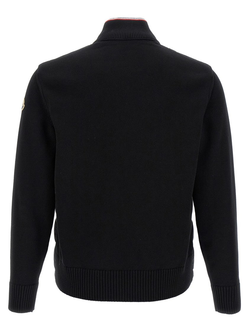 Moncler Tricolor Detail Padded Cardigan