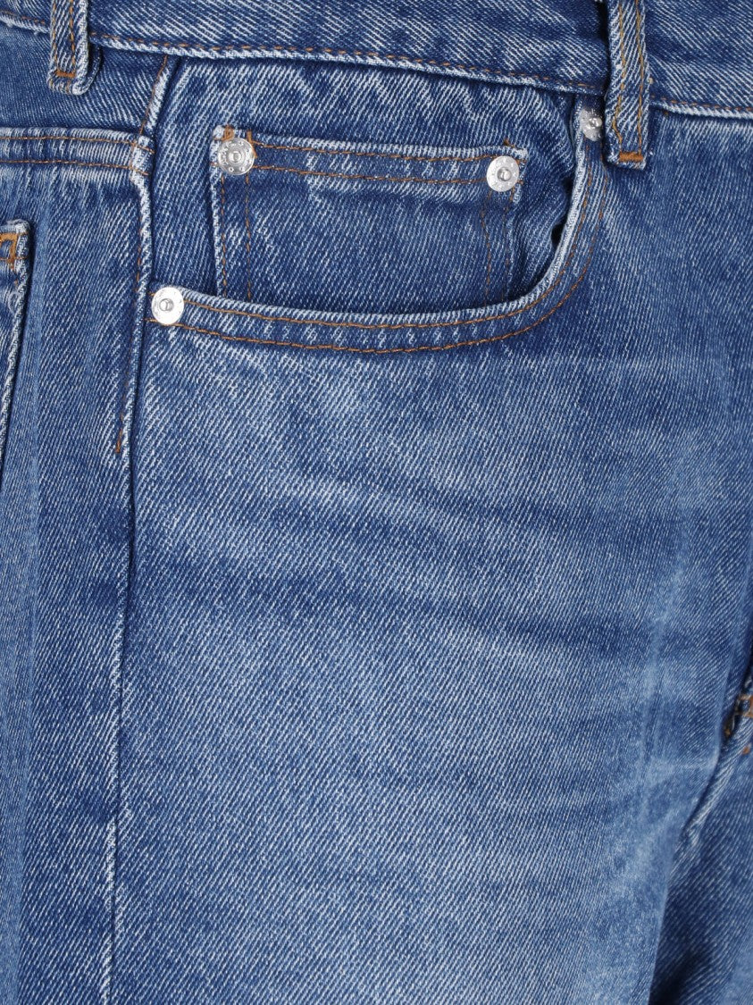 A.P.C. Blue Straight-Leg Cotton Denim Jeans