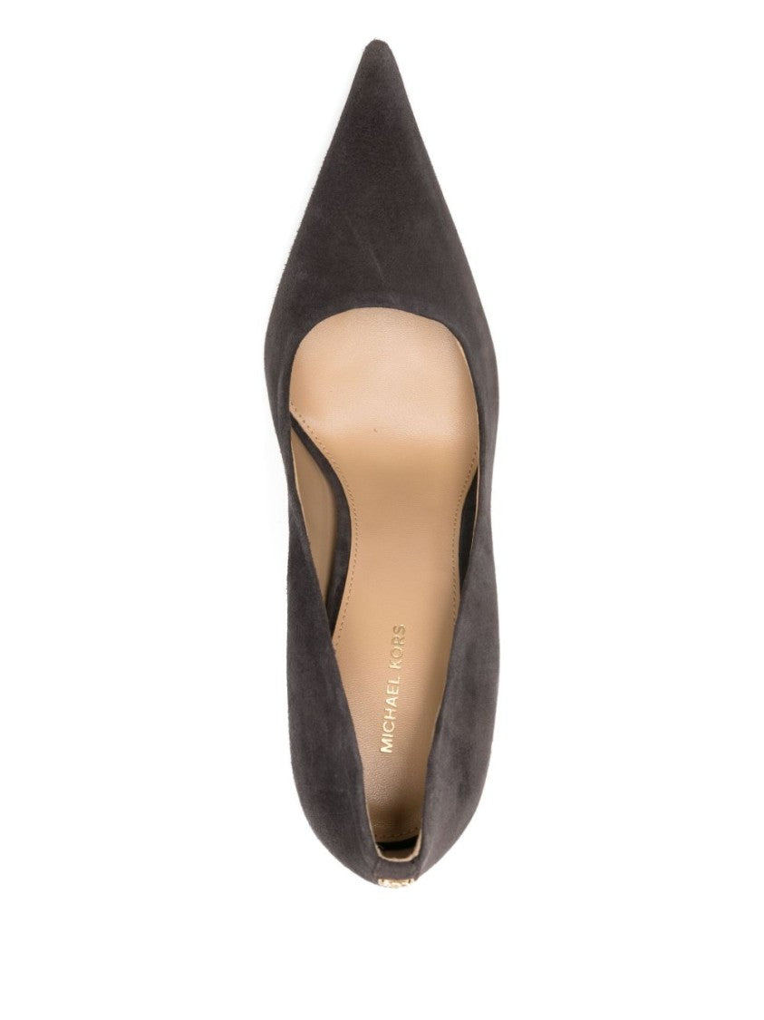 Michael Kors Mid-Heel Pumps In Goat Leather