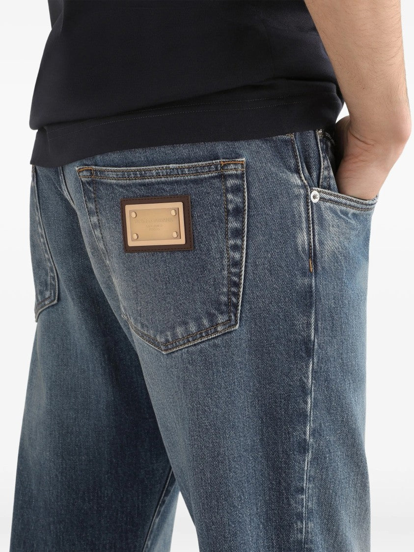 Dolce & Gabbana Classic Straight-Leg Jeans With Subtle Stretch