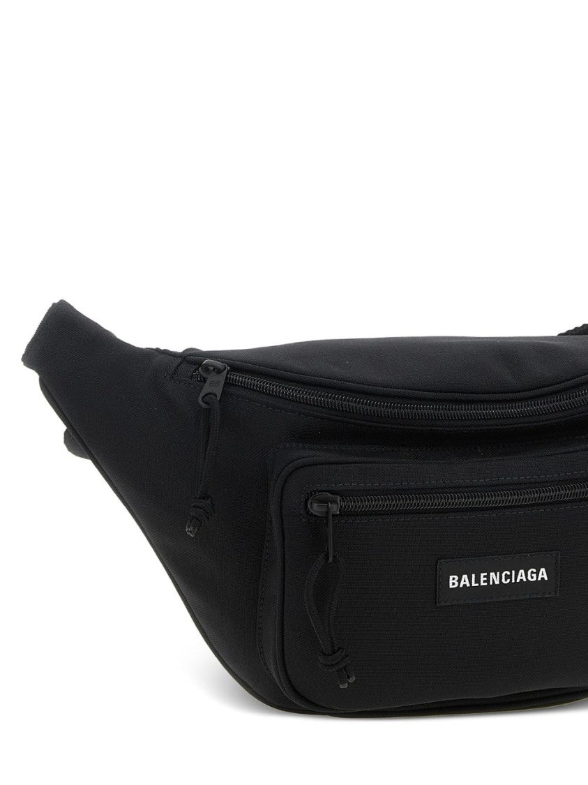 Balenciaga Black Explorer Streamlined Belt Bag