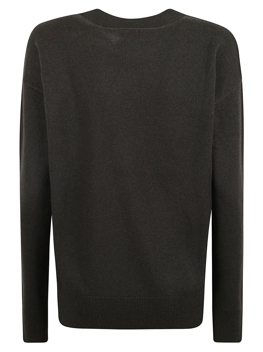 Burberry Asymmetrical Black Cashmere Sweater
