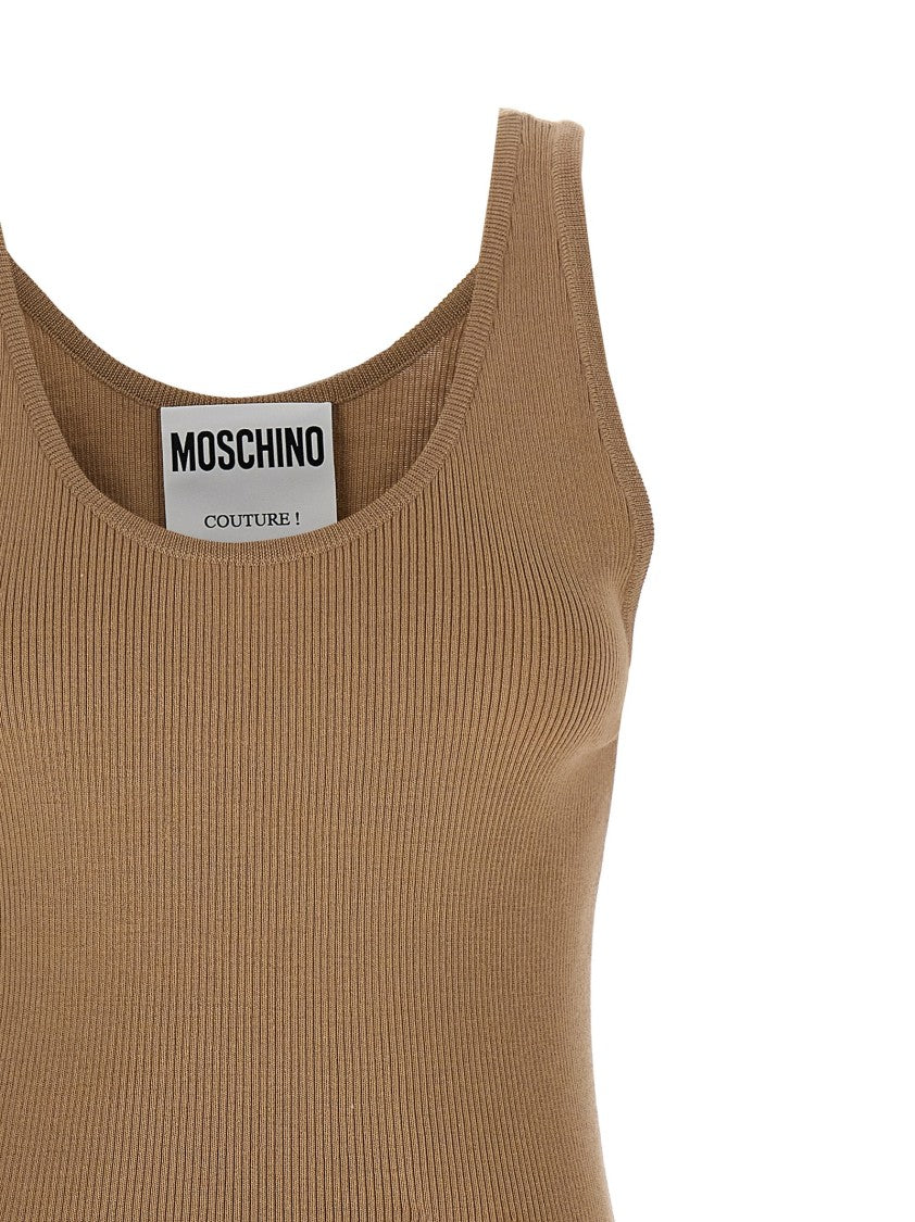 Moschino Sleeveless Silk Blend Knit Top