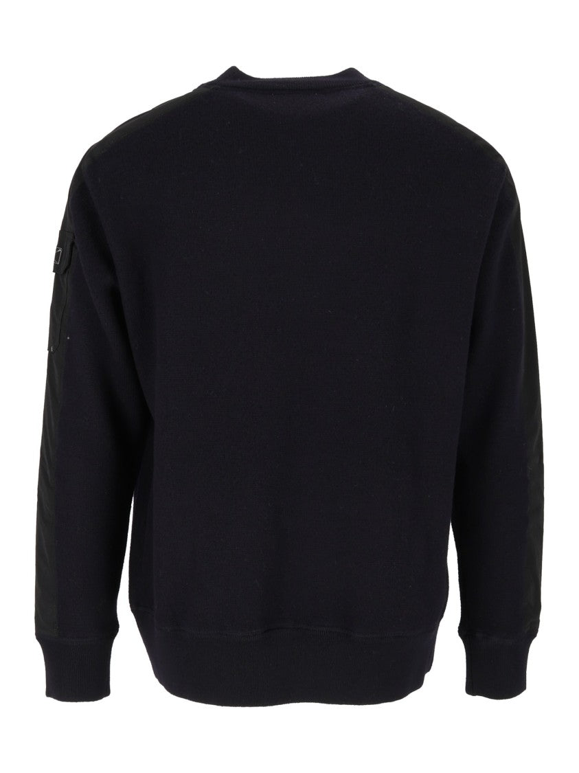Murphy & Nye Blue Nights Ensign Arm Pocket Crewneck Sweater