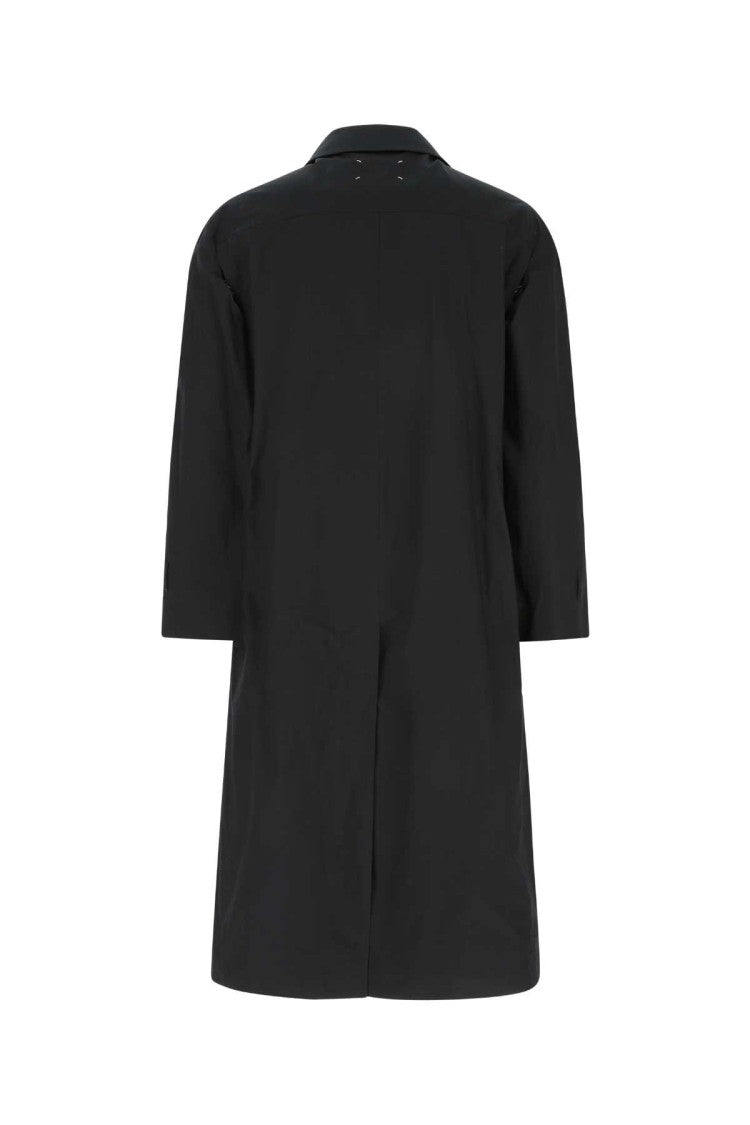 Maison Margiela Dark Blue Cotton Trench Coat
