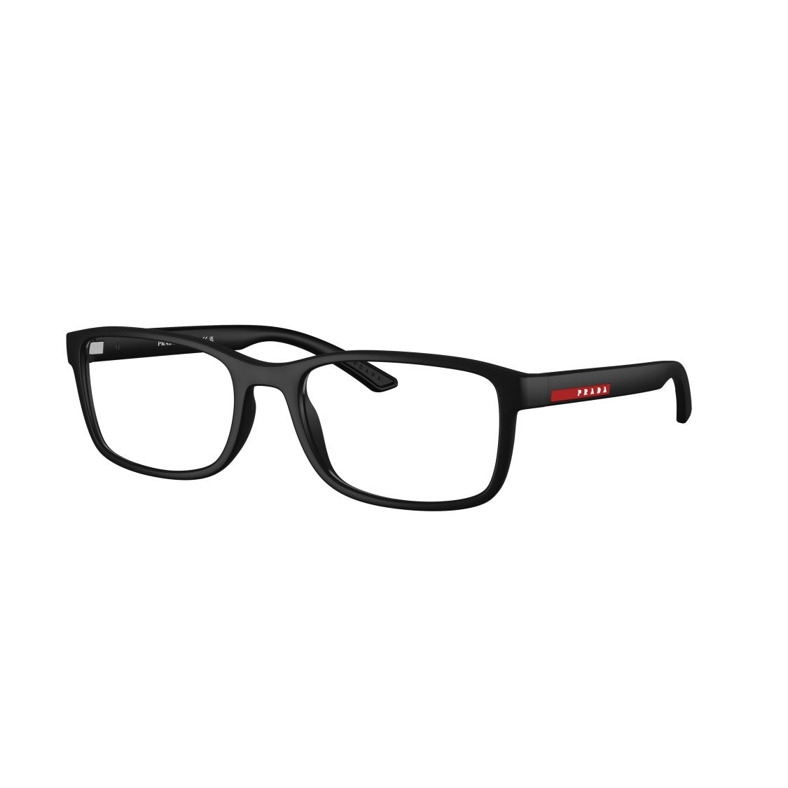 Prada Linea Rossa 0Ps 06Rv Rectangular Matte Black Eyeglasses