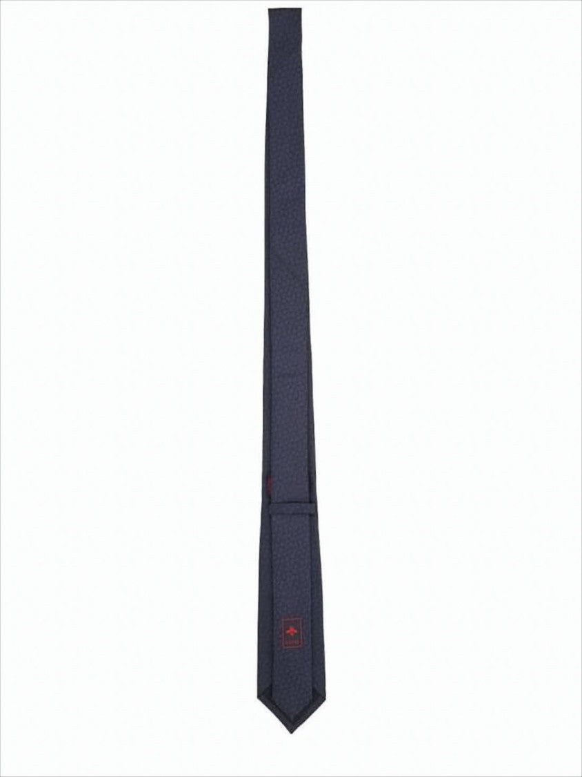 Gucci Silk Jacquard Tie With Pointed Tip Design
