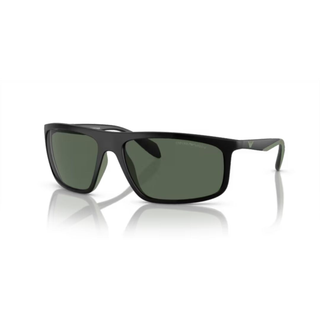 Emporio Armani 4212U Sole Sleek Rectangular Sunglasses With Matte Finish