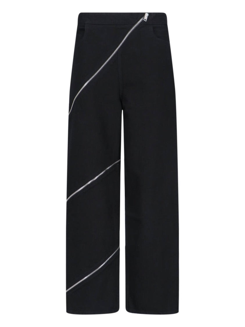 Alaïa Straight-Leg Jeans With Zip Closure