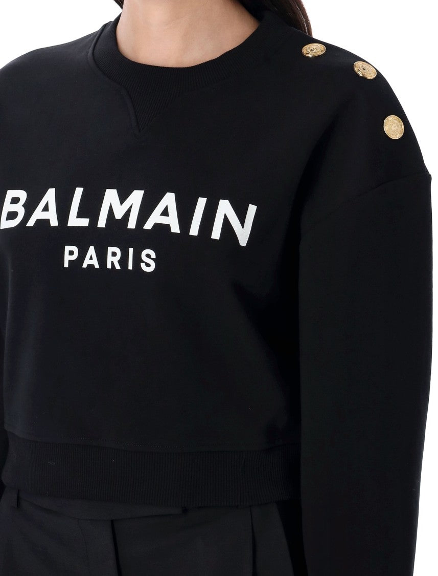 Balmain Printed Logo Sweatshirt