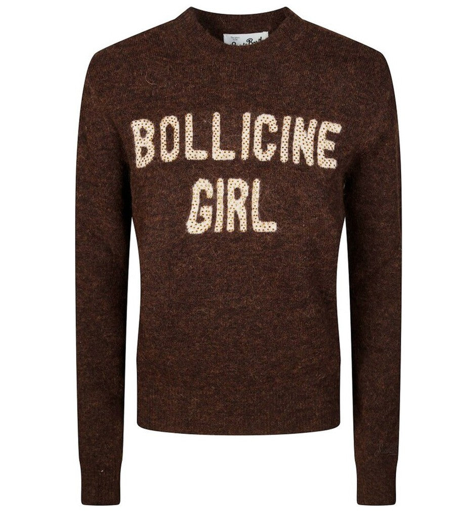 Mc2 Saint Barth Alpaca Sweatshirt With Unique 'Bollicine Girl' Print
