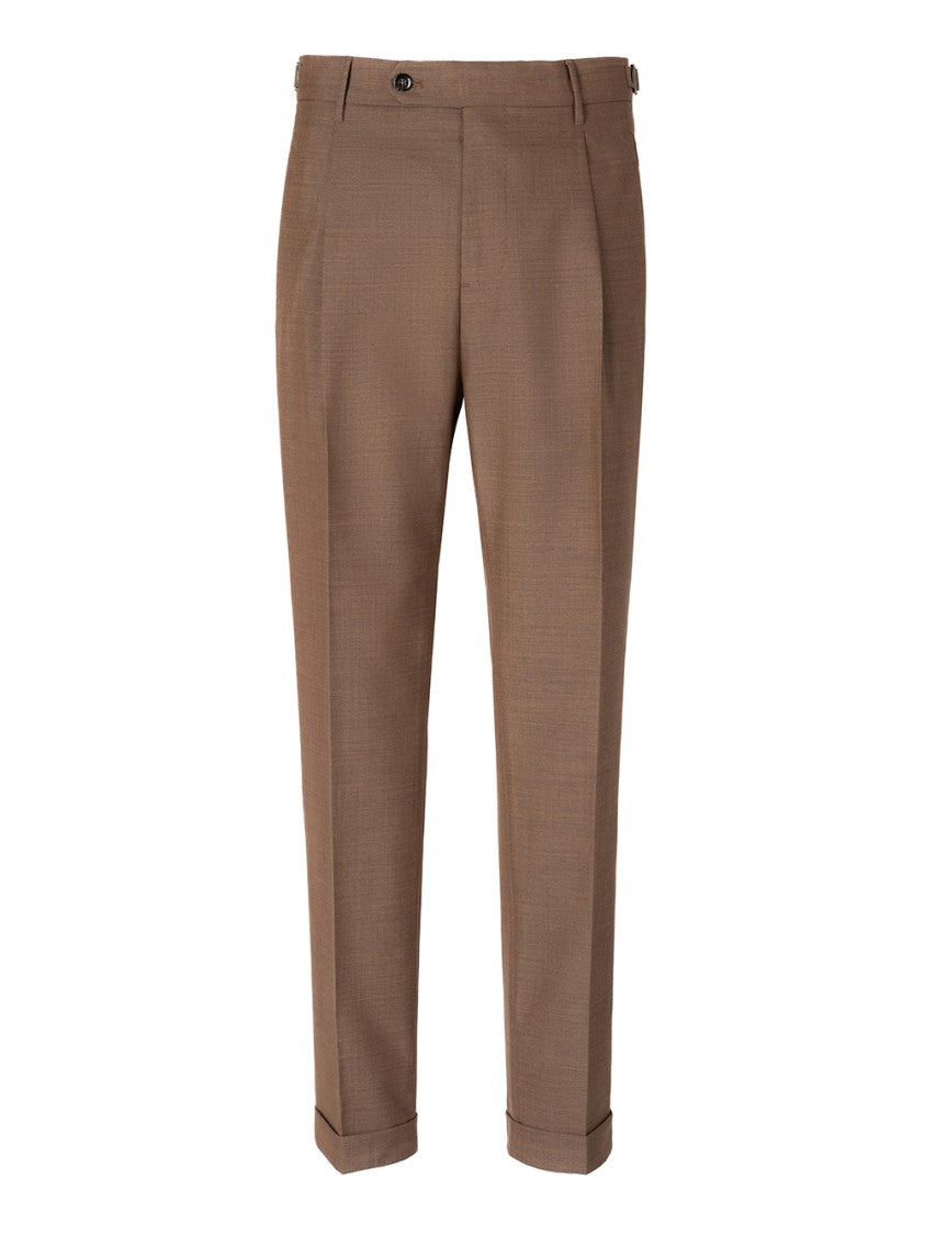 Berwich Tailored Brown Wool Pants