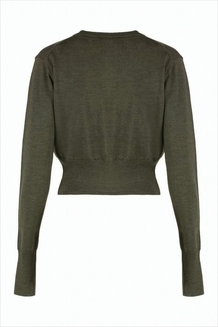 Vivienne Westwood Cropped Fitted Cardigan With Round Neckline