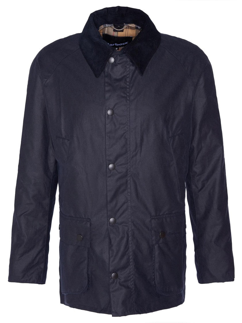 Barbour Classic Button-Up Coat With Corduroy Collar