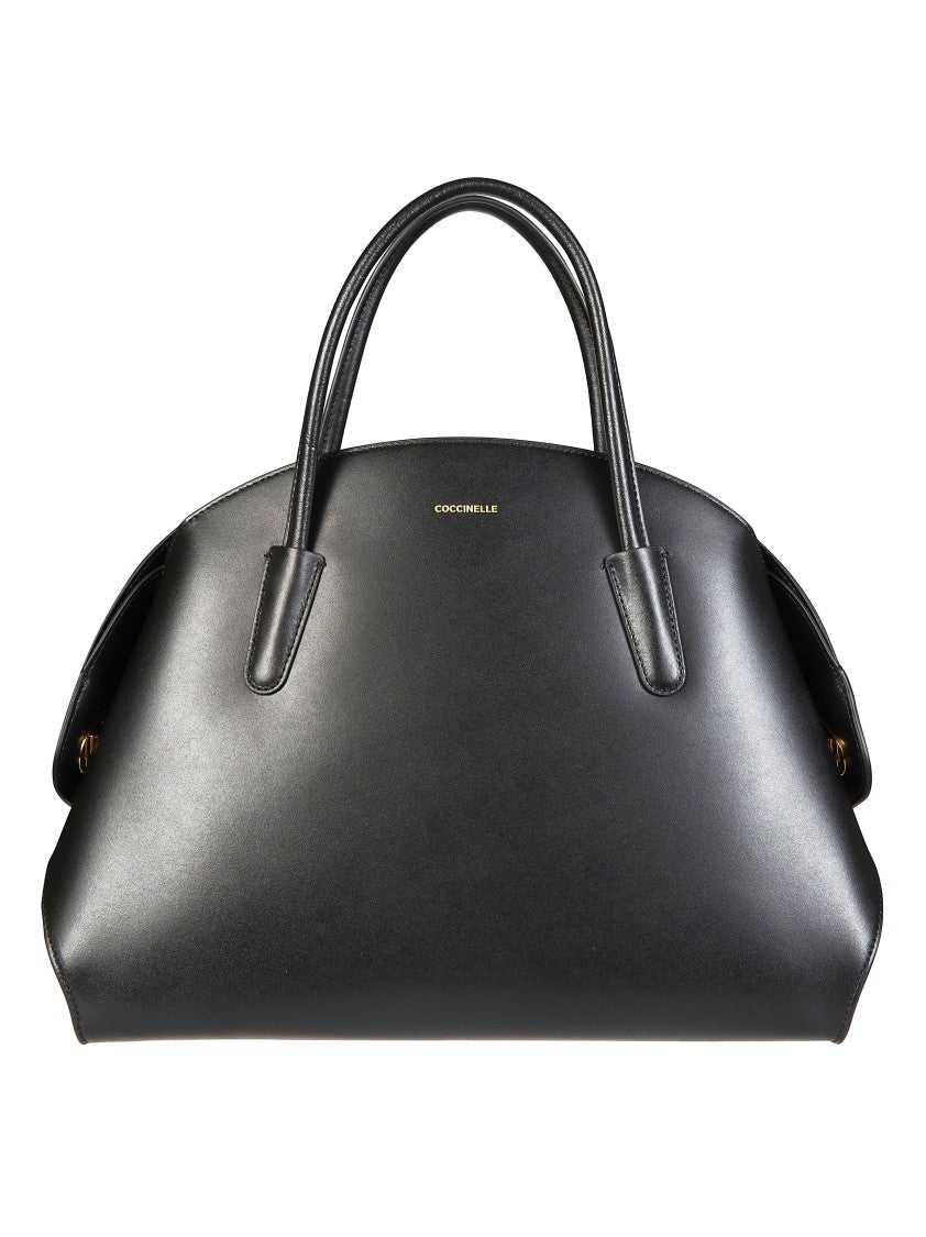 Coccinelle Black Tylde Calf Structured Handbag