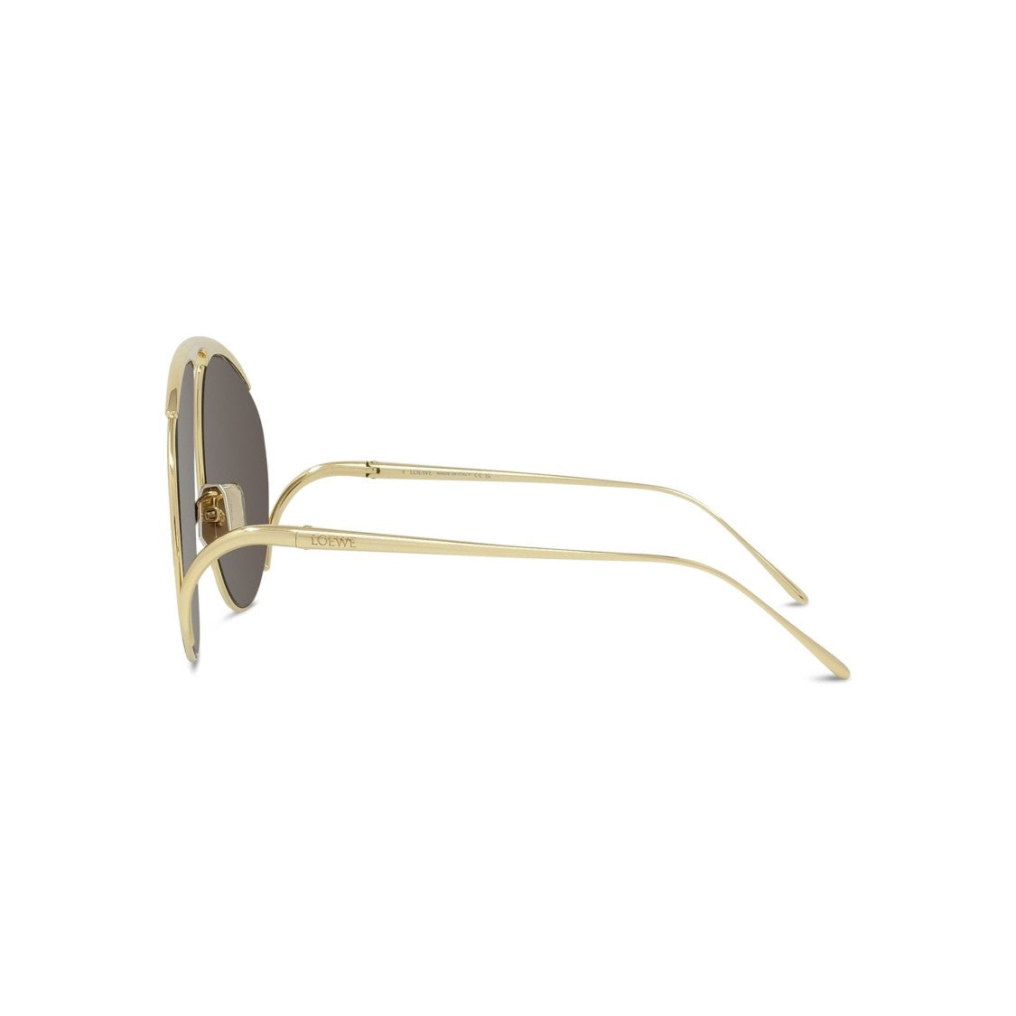 Loewe Gold Lw40180u Double Bridge Aviator Sunglasses
