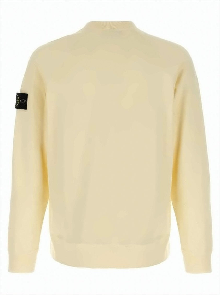 Stone Island Relaxed Fit Long-Sleeve Crewneck Sweatshirt With Distinctive Patch Logo