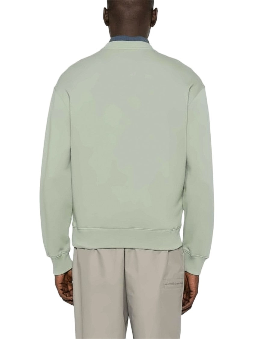 Maison Kitsuné Minimalist Long-Sleeve Cotton Sweatshirt With Subtle Logo