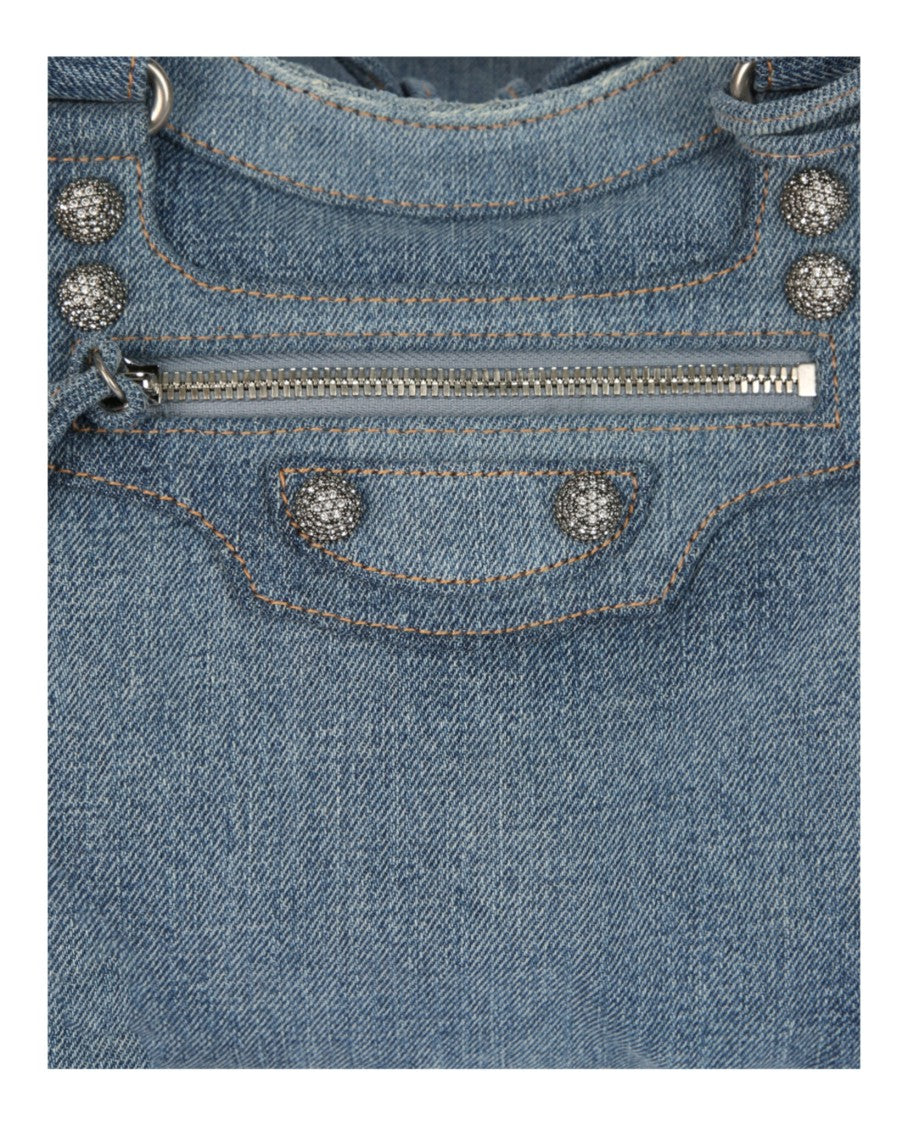 Balenciaga Neo Cagole City Bag In Denim