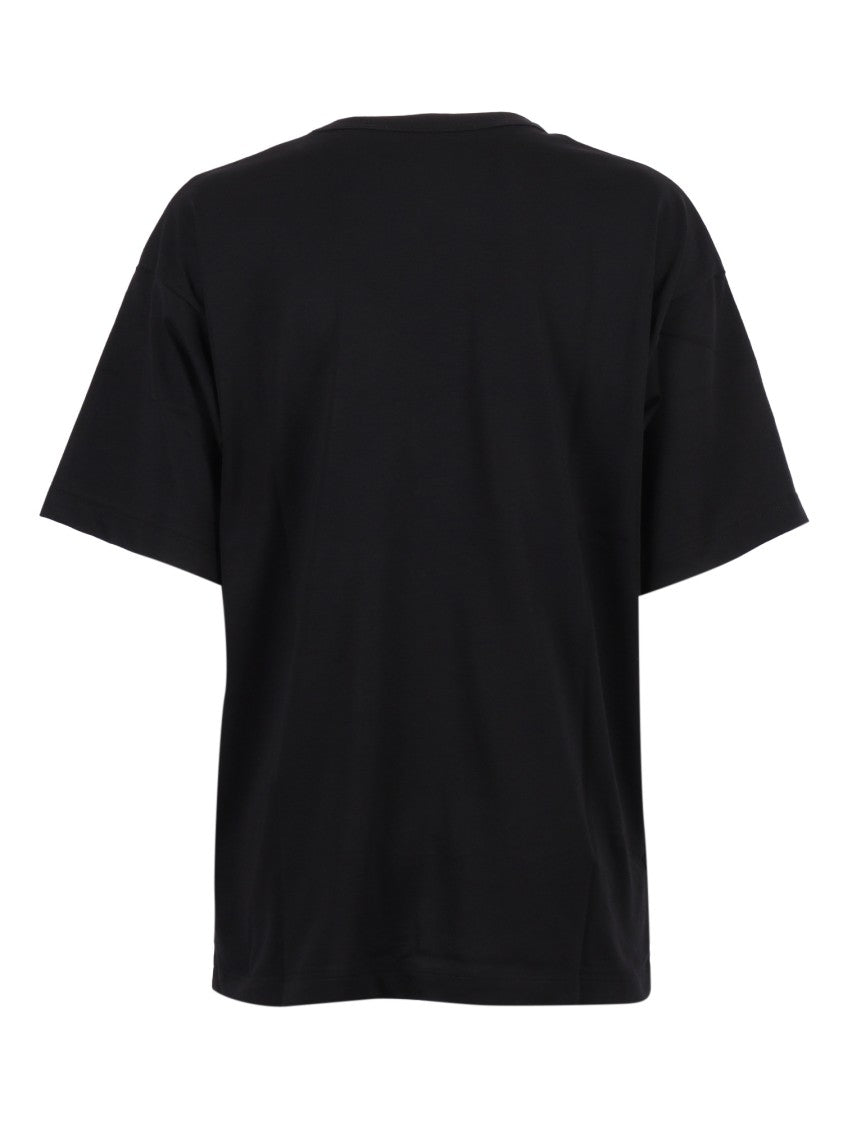 Alberta Ferretti Relaxed Fit T-Shirt With Metallic Logo