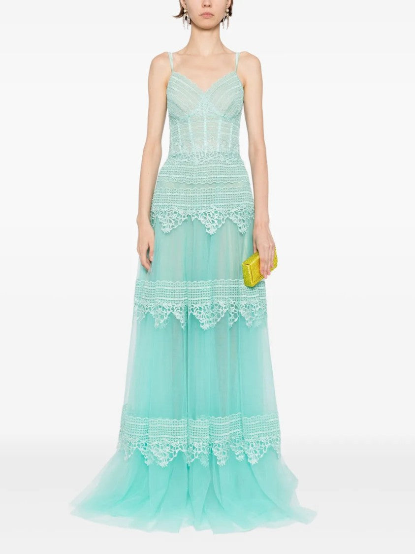 Saiid Kobeisy Lace Long Dress