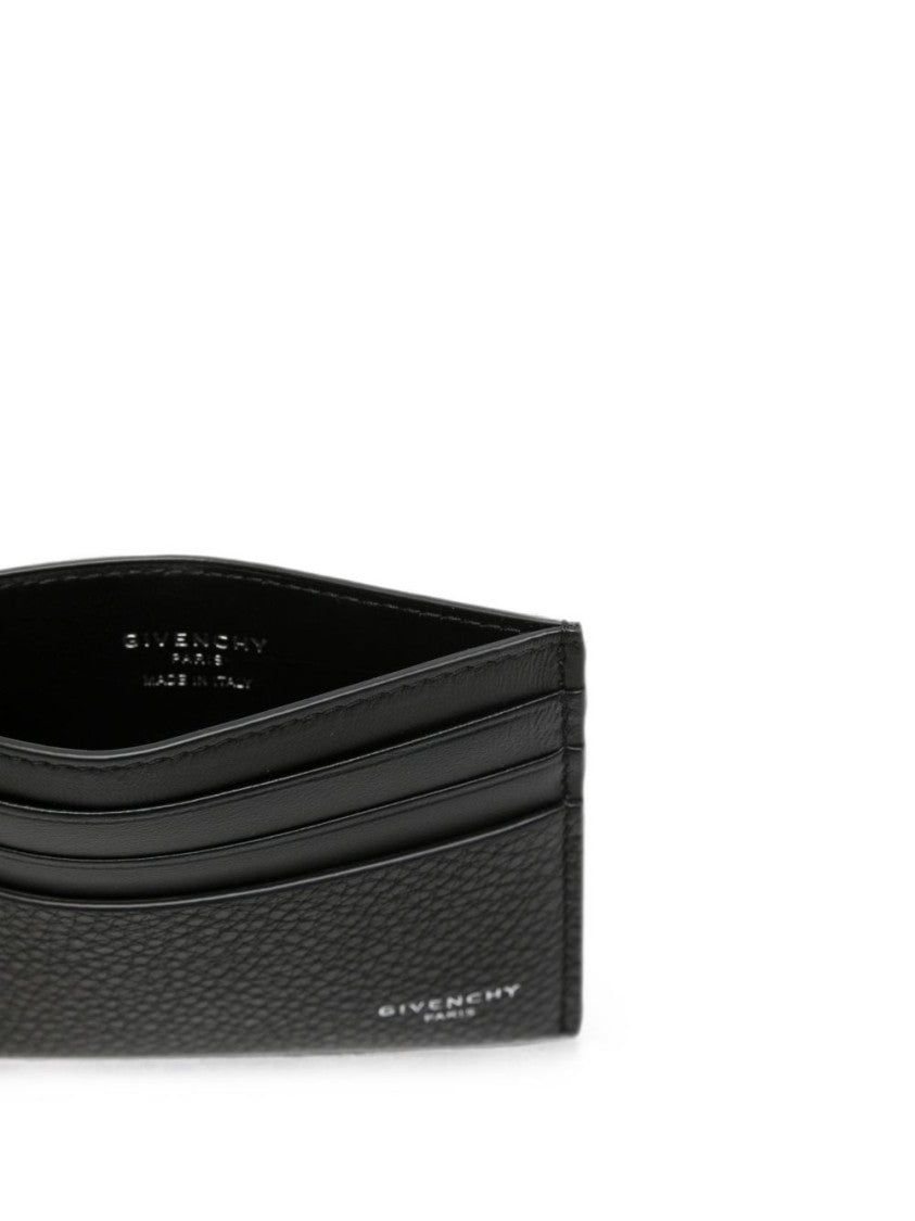 Givenchy Black Textured Calf Leather Cardholder Wallet