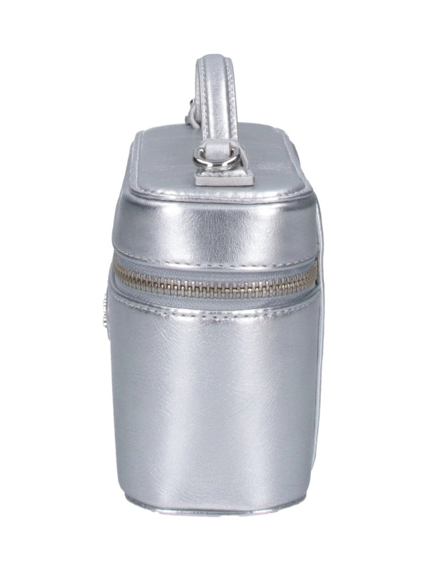 Marc Jacobs Silver The Vanity Calfskin Handbag