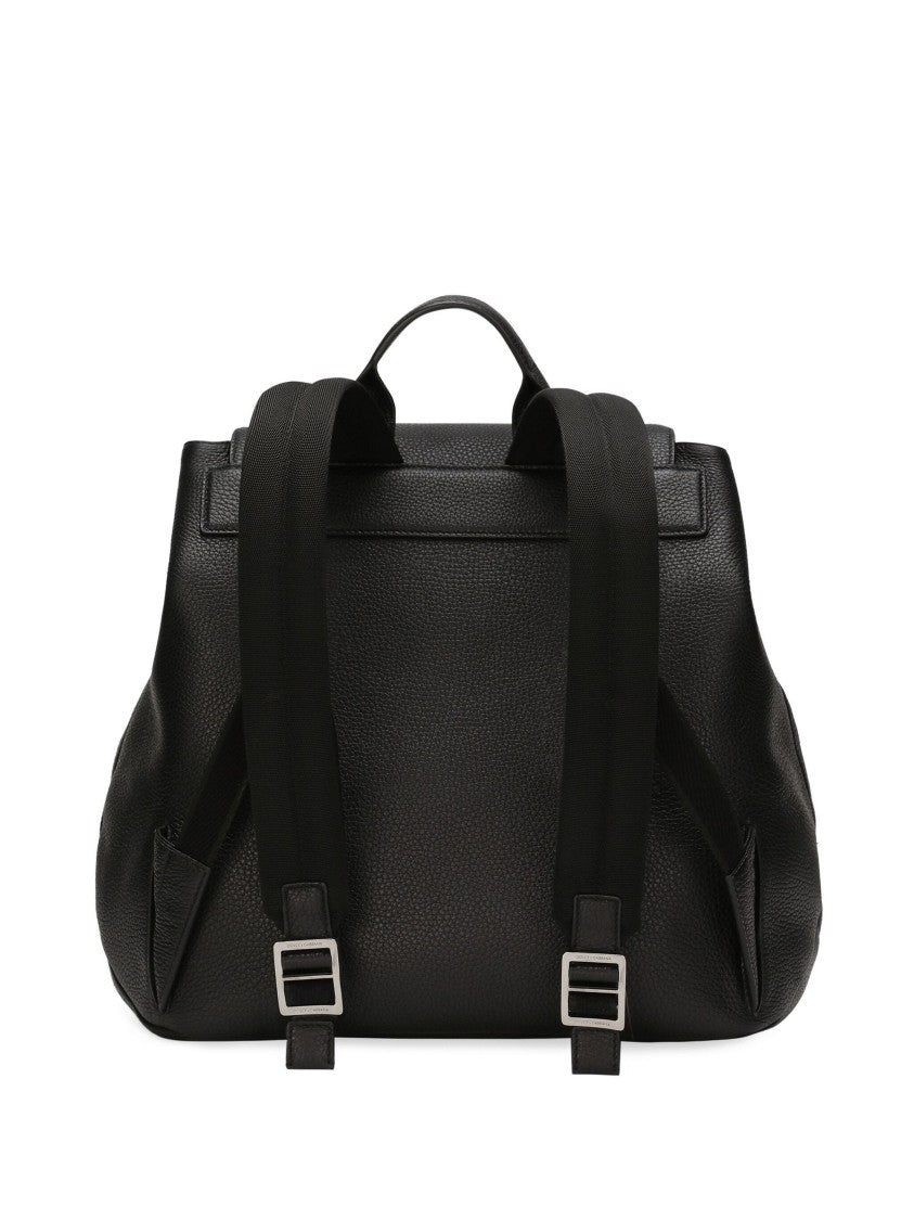 Dolce & Gabbana - Black Deerskin Backpack for Men