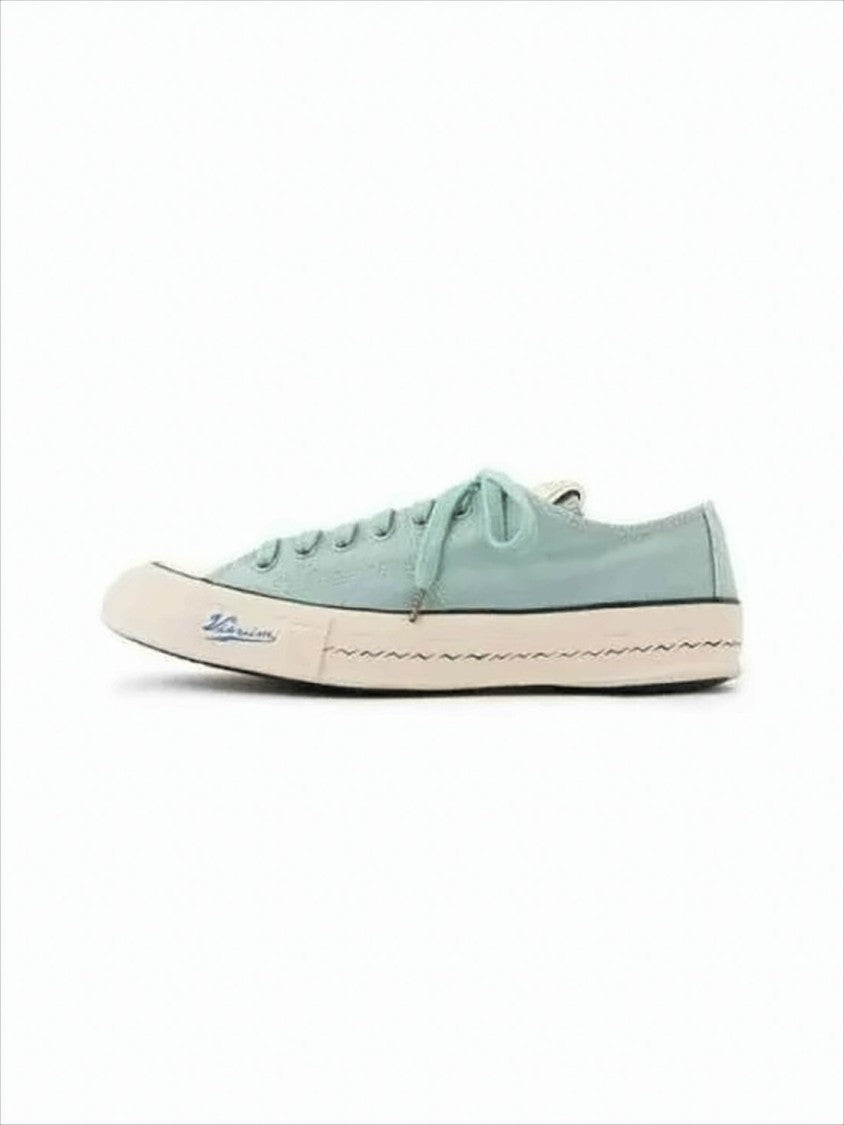 Visvim Minimalist Low-Top Sneakers With Calf Leather Accents