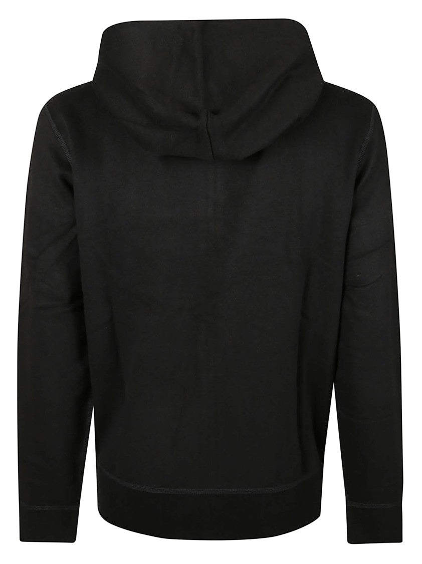 Polo Ralph Lauren Black Full Zip Hooded Cotton-Blend Sweatshirt