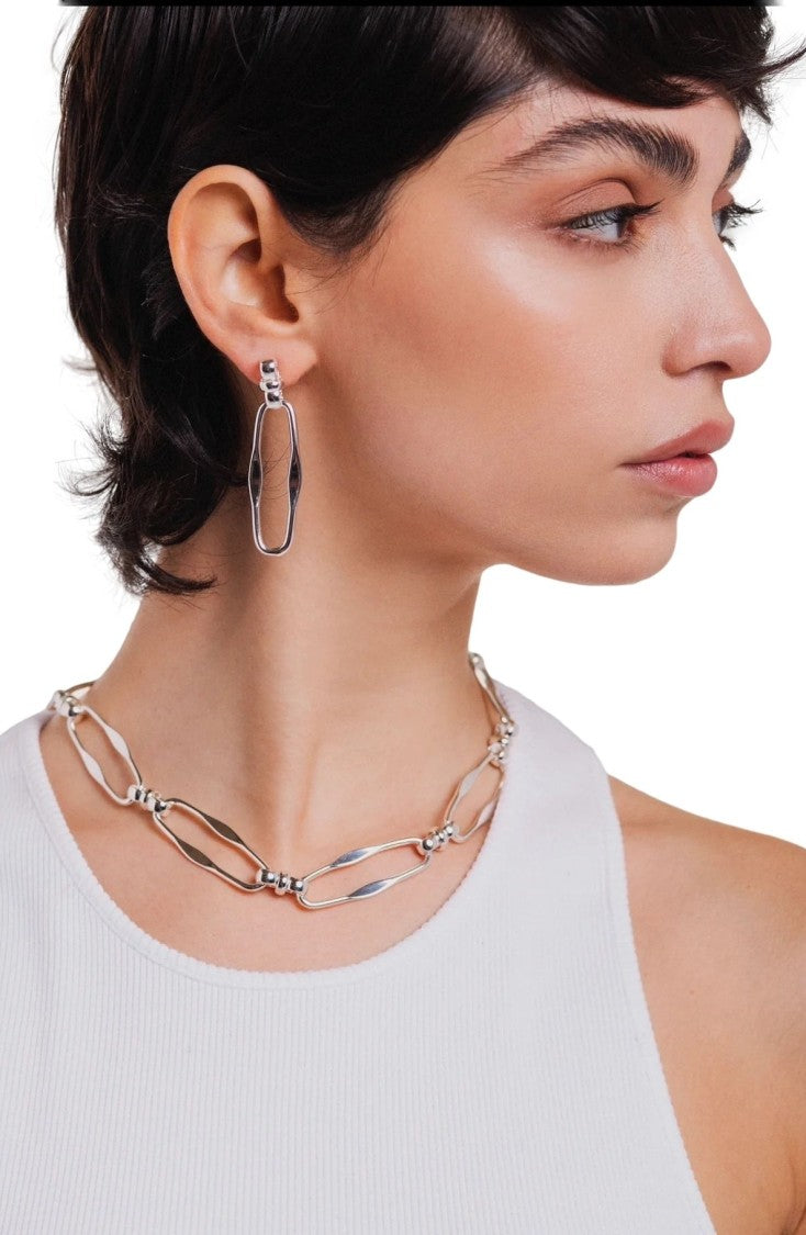 Federica Tosi Elongated Chain Necklace With Polished Links
