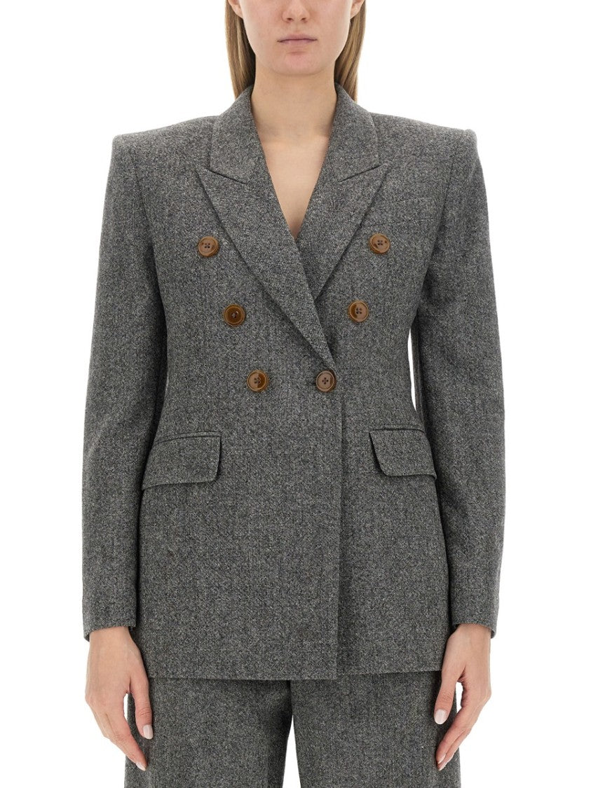 Vivienne Westwood Double-Breasted Wool Jacket With Contrasting Buttons