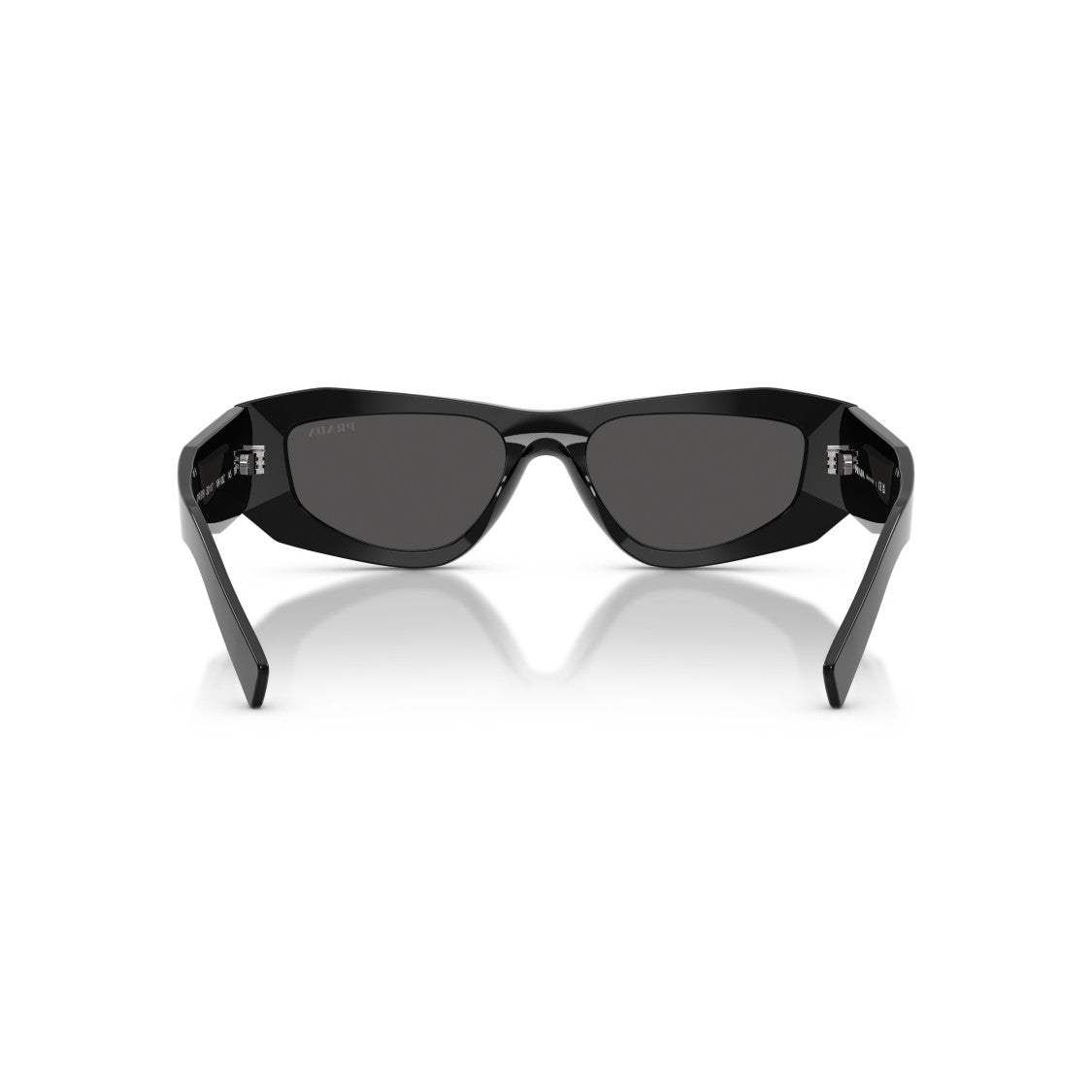 Prada 0Pr B19s Angular Black Frame Sunglasses