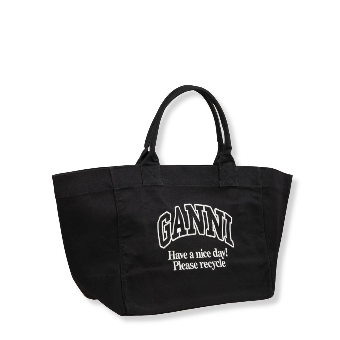 Ganni Extra-Large Shopper Tote With Bold Logo Detail