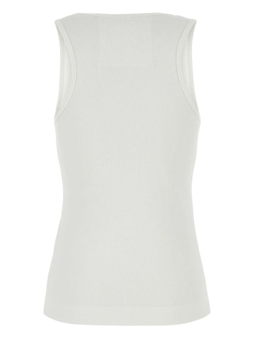 Givenchy Ribbed White Fitted Top
