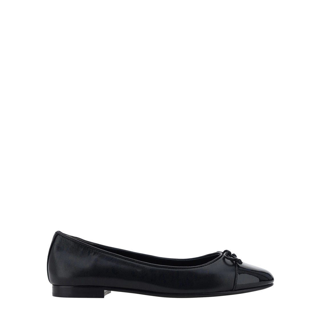 Tory Burch Cap-Toe Ballet Flats With Glossy Detailing