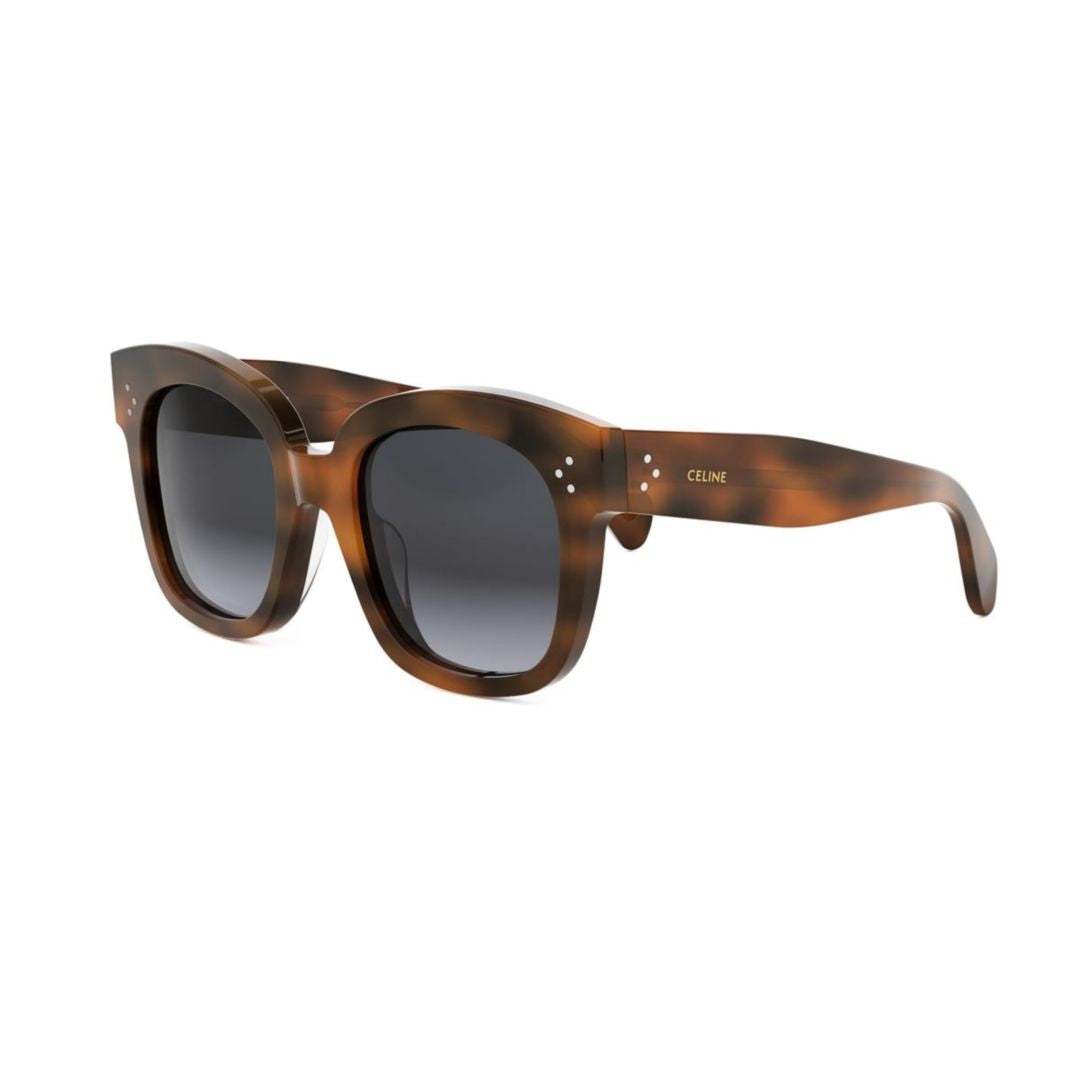 Celine Cl4002un Oversized Tortoiseshell Frame Sunglasses