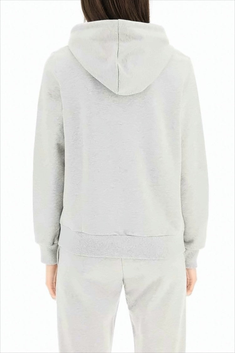 A.P.C. Light Grey Hooded Sweatshirt With Drawstring